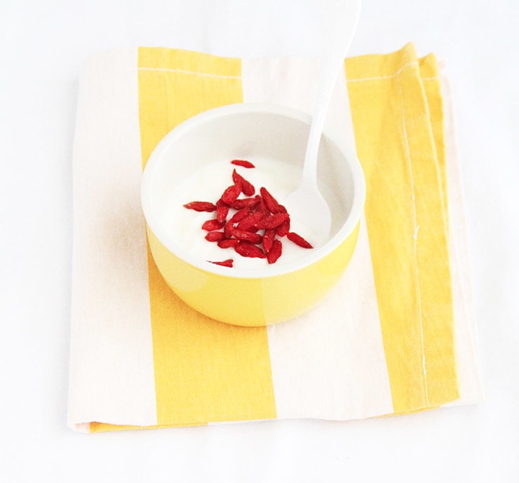 Ciotola di bacche di Goji