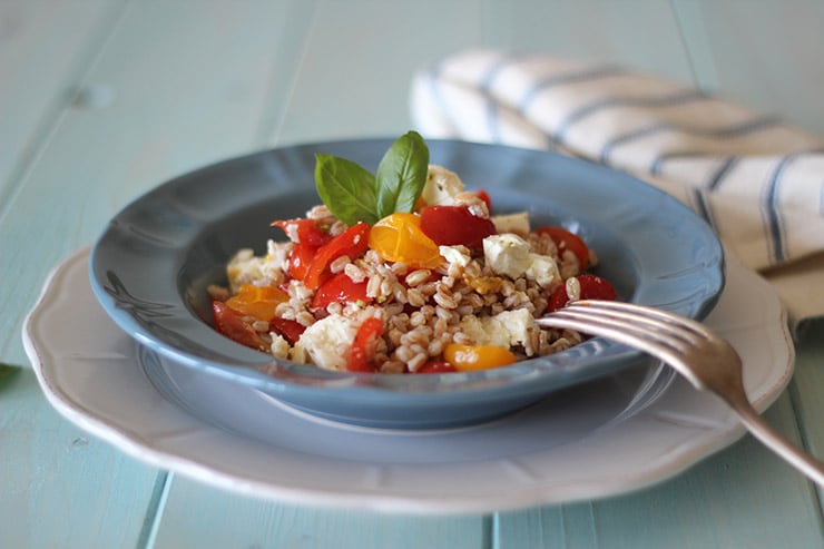 Insalata pomodorini e farro